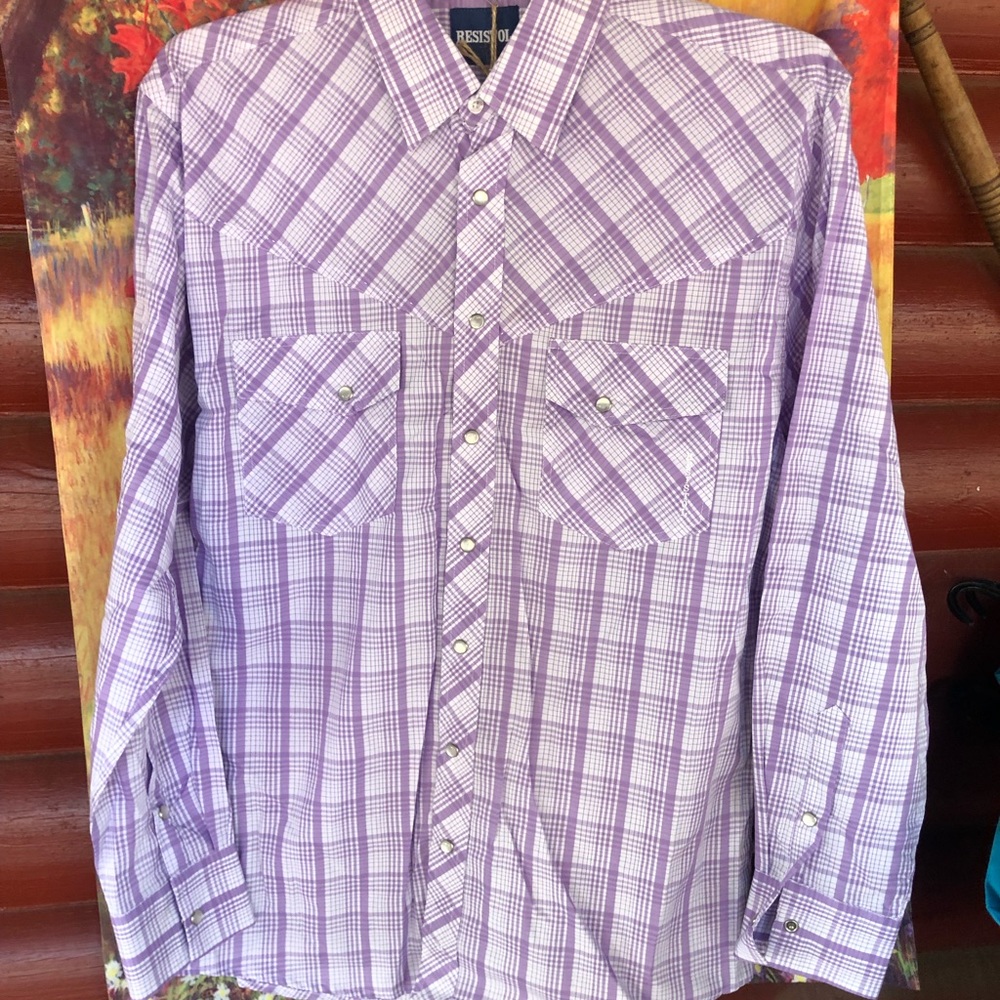 Men’s Resistol pearl snap shirt